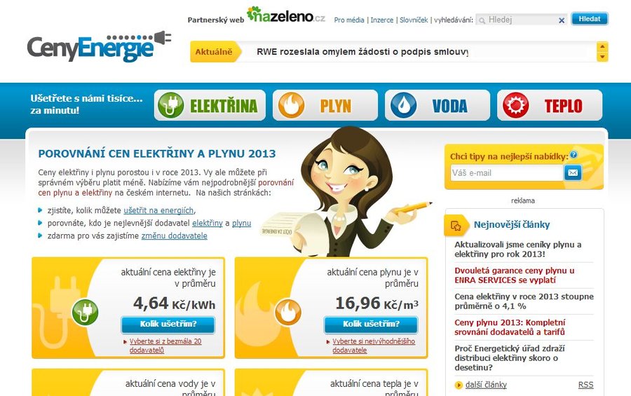 Spočítejte si, o kolik vám v roce 2013 zdraží elektřina a plyn!