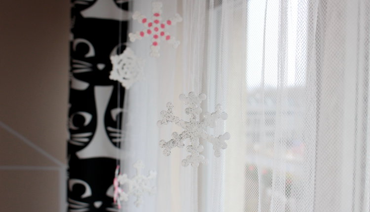 DIY: Třpytivé vločky